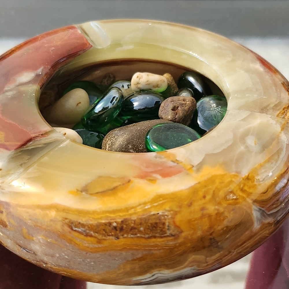 Marble handmade Ashtray - Picture 2 of 5